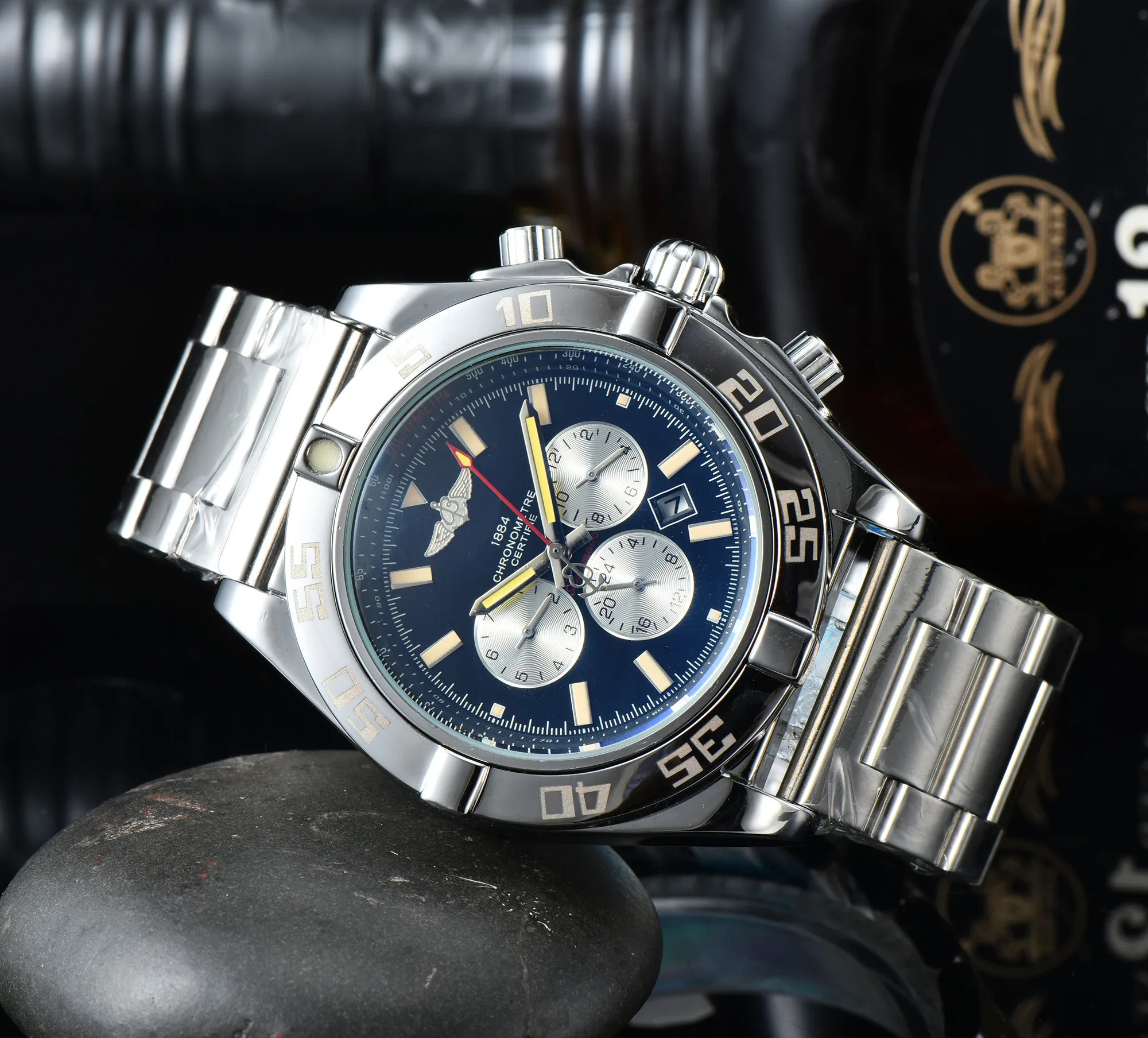 

Men's Mechanical Watch Breitling New Cool Series Waterproof Top Stainless Steel Strap Luxury Brand Automatic Watch relojes hombr