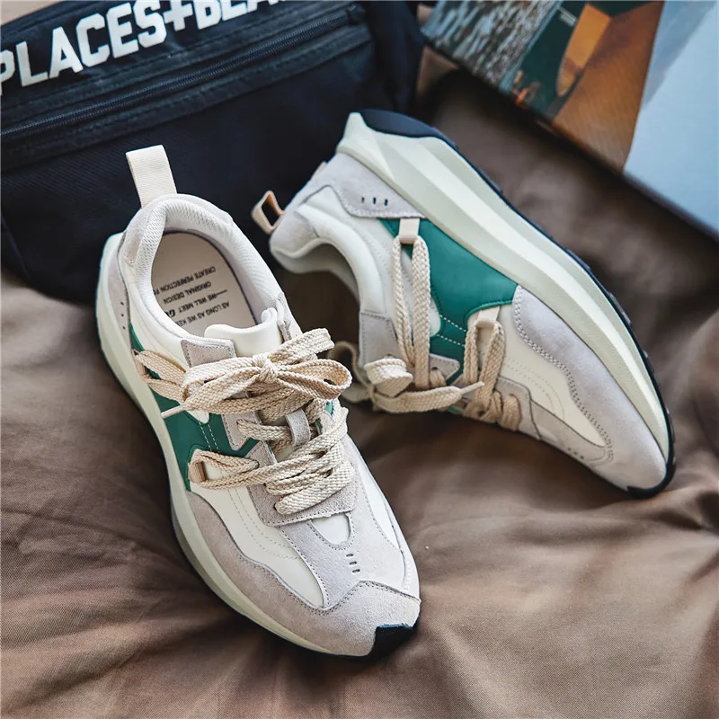 Men Running Shoes Lace-up Mesh Men Casual Shoes Lightweight Comfortable Walking Sneakers Tenis masculino Zapatillas Hombre