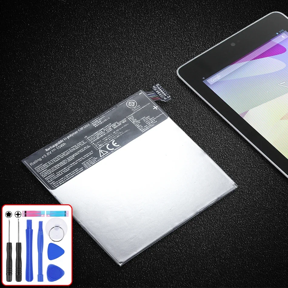 

For Asus Google Nexus 7 Ii 2 2nd Gen 2013 Version ME571 ME57K ME57KL K009 Replacement 3950mAh C11P1303 Tablet Battery