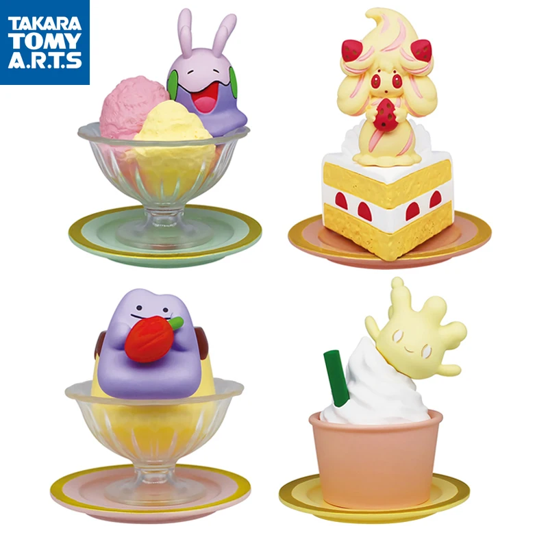 

TAKARA TOMY Genuine Gashapon Pokémon Yummy! Sweets Mascot Goomy Alcremie Ditto Milcery Kawaii Anime Action Figures Toys for Kids