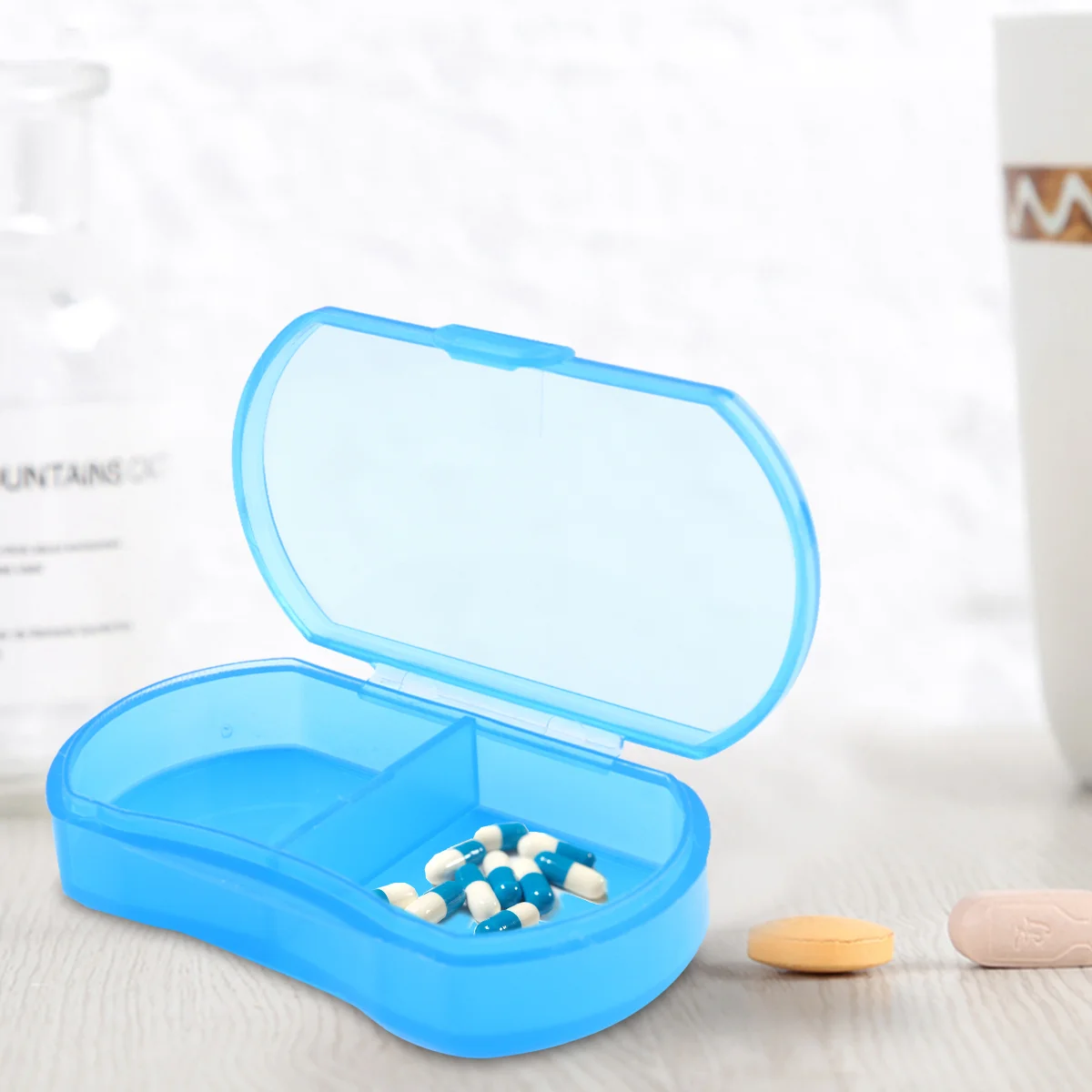 

4 Pcs Household Small Box Travel Clear Plastic Containers Pocket Holder Organizer