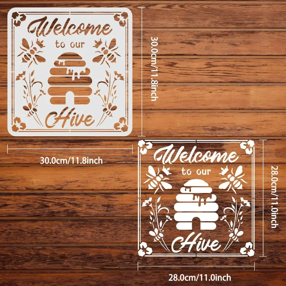 Добро пожаловать в наш трафарет улья 11 8x11 8 дюйма многоразовый сотовый шмельница