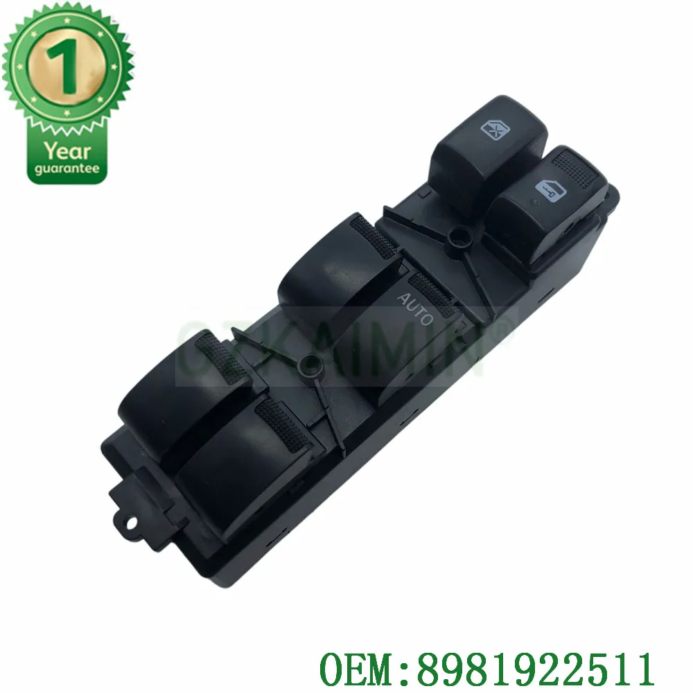 

New OEM 8-98192251-1 8981922511 FOR ISUZU D-MAX PARTS SWITCH POWER WINDOW 4 DOOR PICK-UP 2012-2019 Auto Window Control Switch