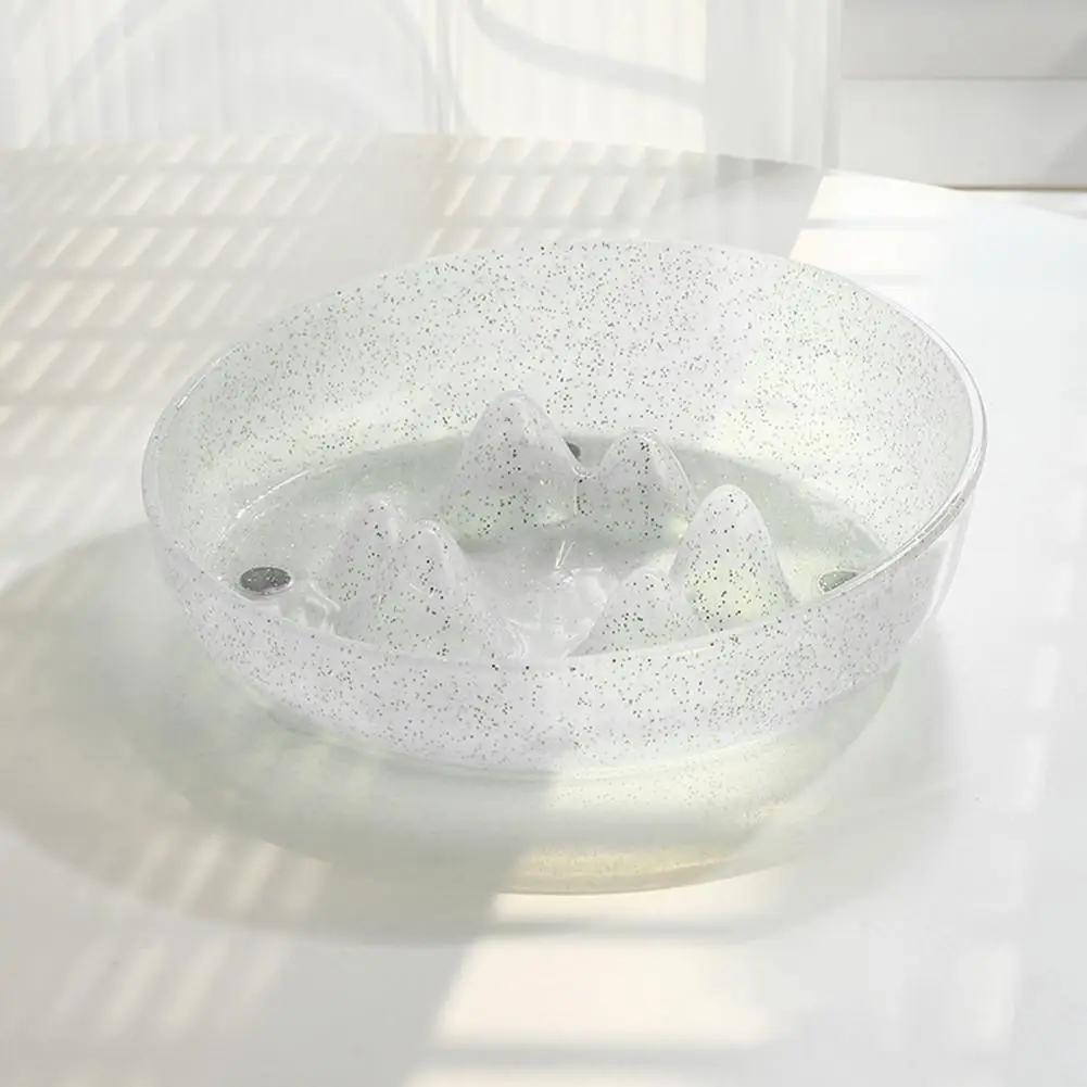 

Wear-resistant Slow Feeder Bowl Slanted Portable Raised Slow Feeder Cat Bowl Food Holder Cat Bowl Pet Supplies