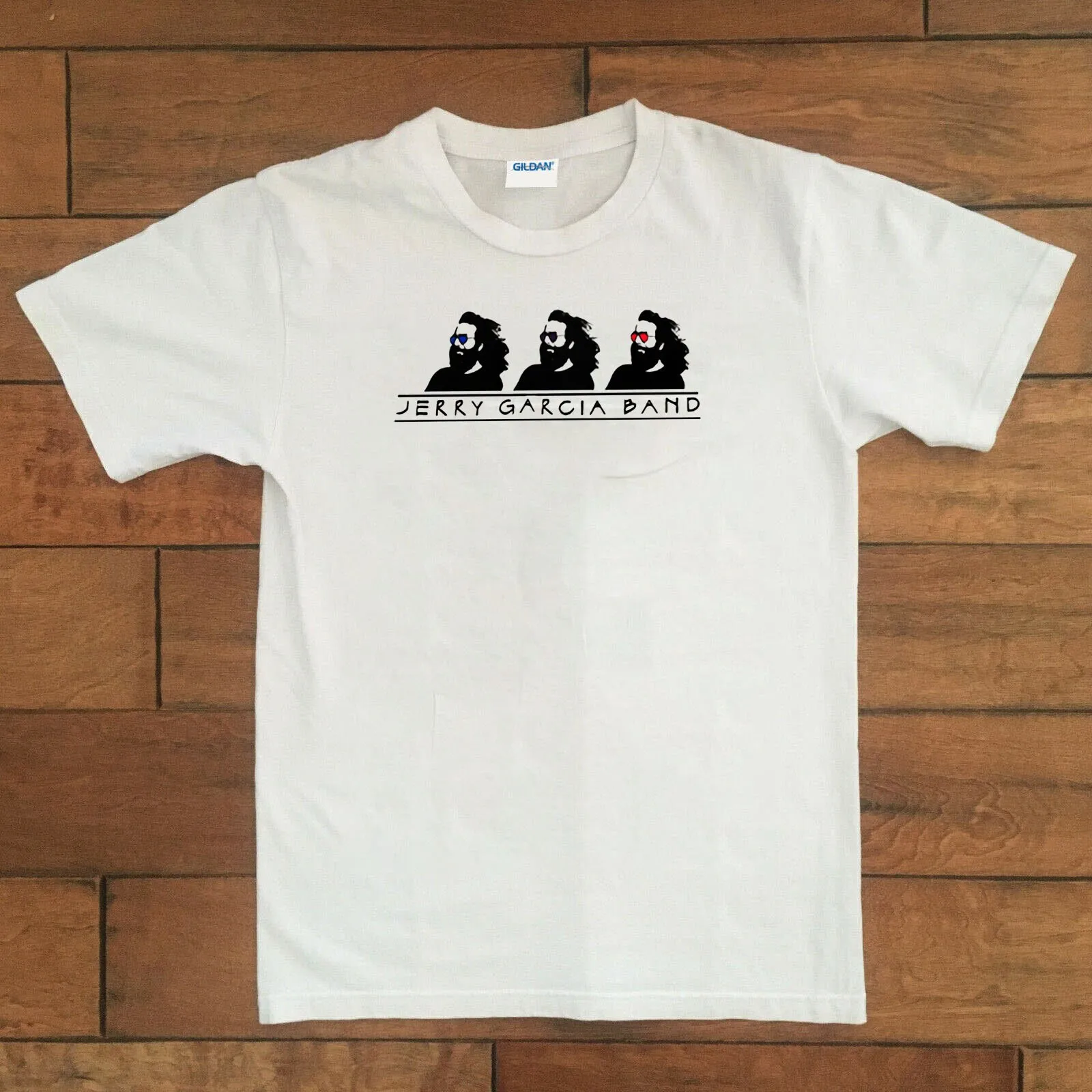 1991 футболка Jerry Garcia Band с тремя логотипами белая от пота размеры s 4XL для взрослых