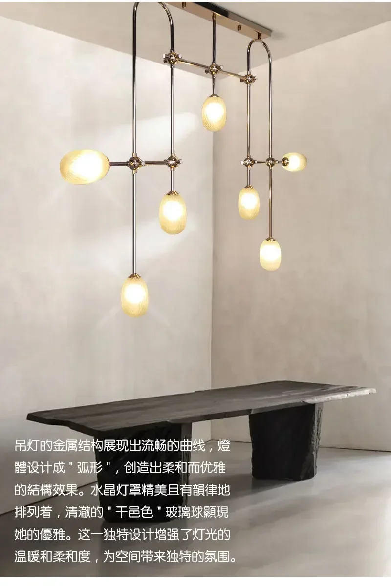 Роскошная Современная Золотая люстра с разными головками и стеклянными шариками