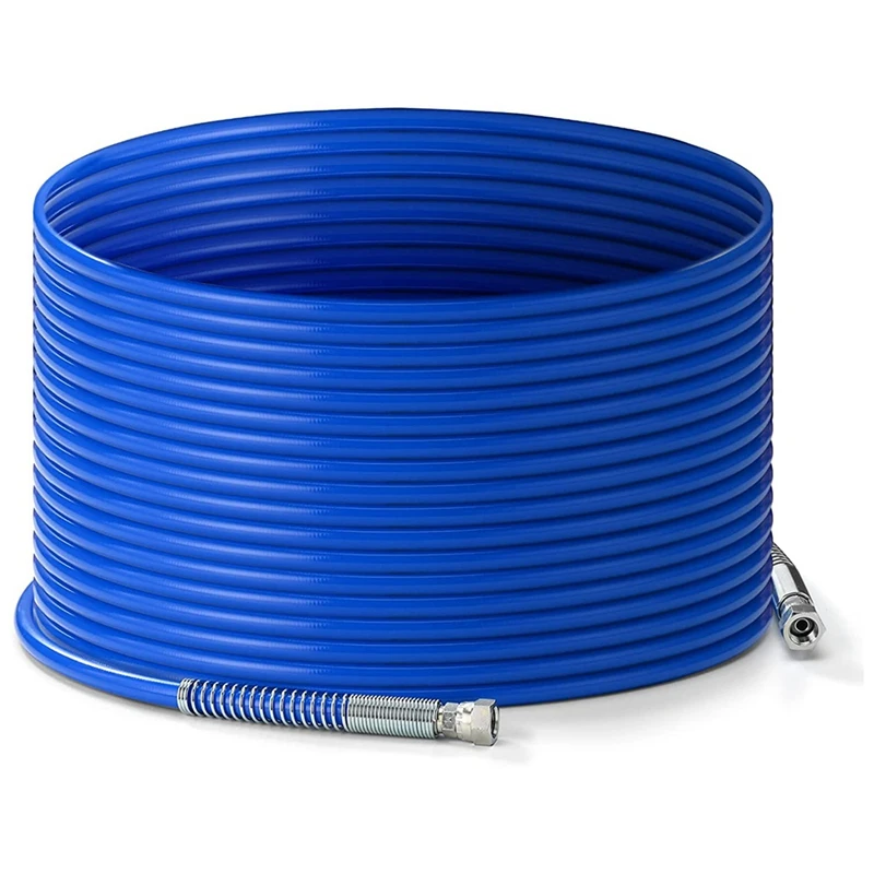 Airless Paint Sprayer Hose High Pressure Spray Paint Hose 50 FT X 1/4 Inch 3300PSI Max W.P 3600 PSI (250Bar)