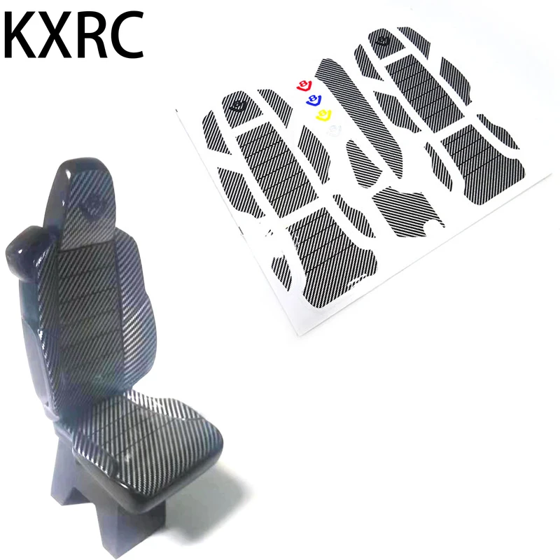 

KXRC Simulation Cab Seat Stickers Decoration for 1/14 Tamiya RC Truck Trailer Tipper Scania 770S 56368 DIY Car Upgrade Parts