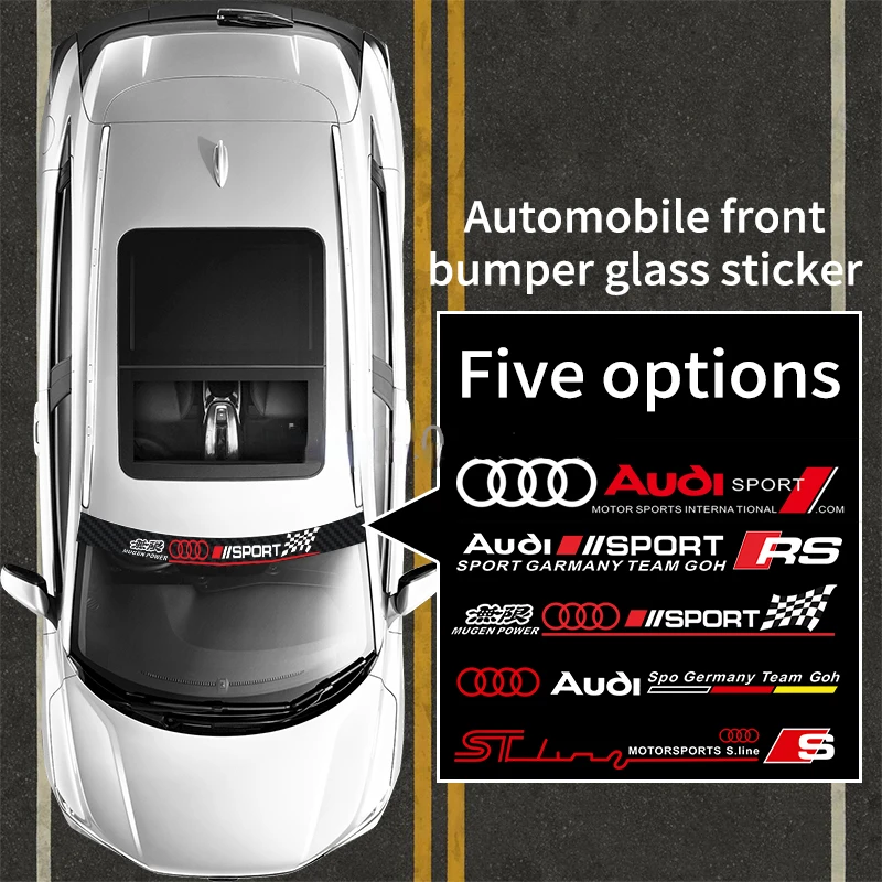 Углеродная наклейка для переднего лобового стекла автомобиля декоративные