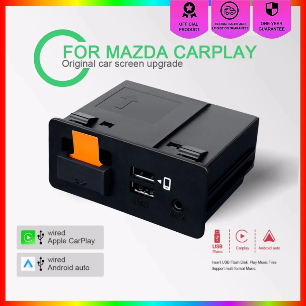 Новое обновление CarPlay Android Auto USB-концентратор OEM для изменения Mazda 3 2 6 CX3 CX5 CX8 CX9 MX5