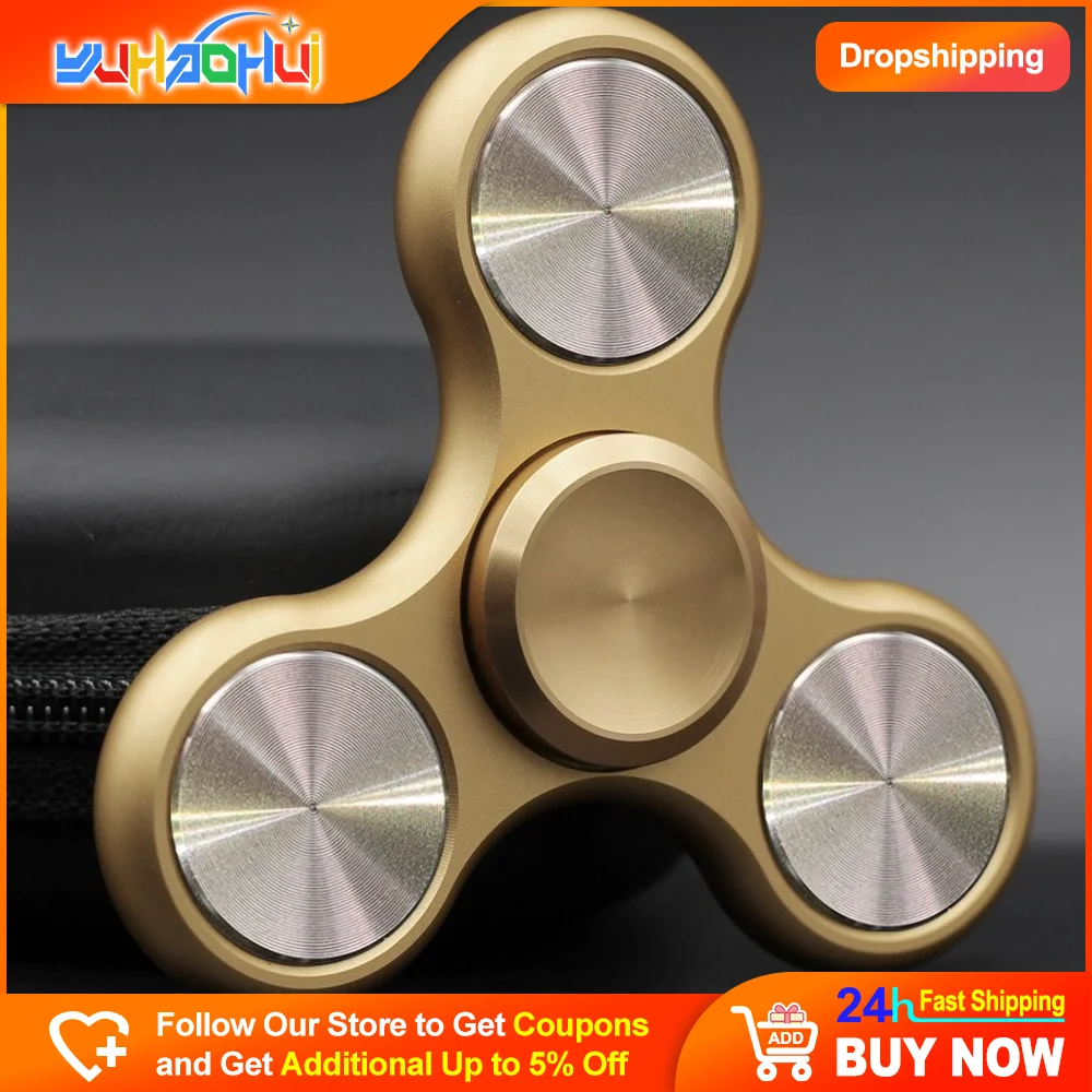 

High-grade Fidget Spinner Finger Gyro Decompression Artifact Alloy Adult Decompression Toy Hand Twist Strong Finger Screw Gift