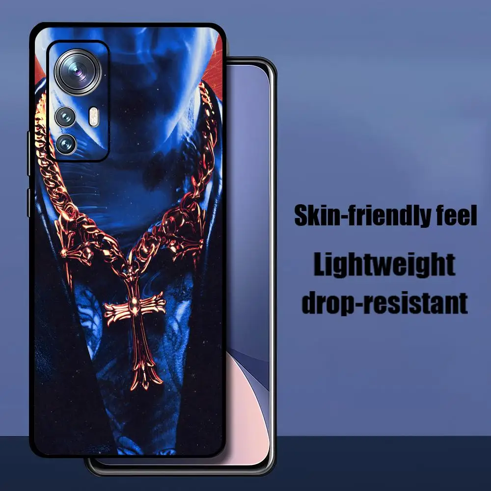 Фото Чехол для телефона T-Tiago для Xiaomi Redmi Note 15 14T 13Lite 12S 5g 4g Pro Plus, мягкий чехол, черный, Rapper PZK, полная защита №3