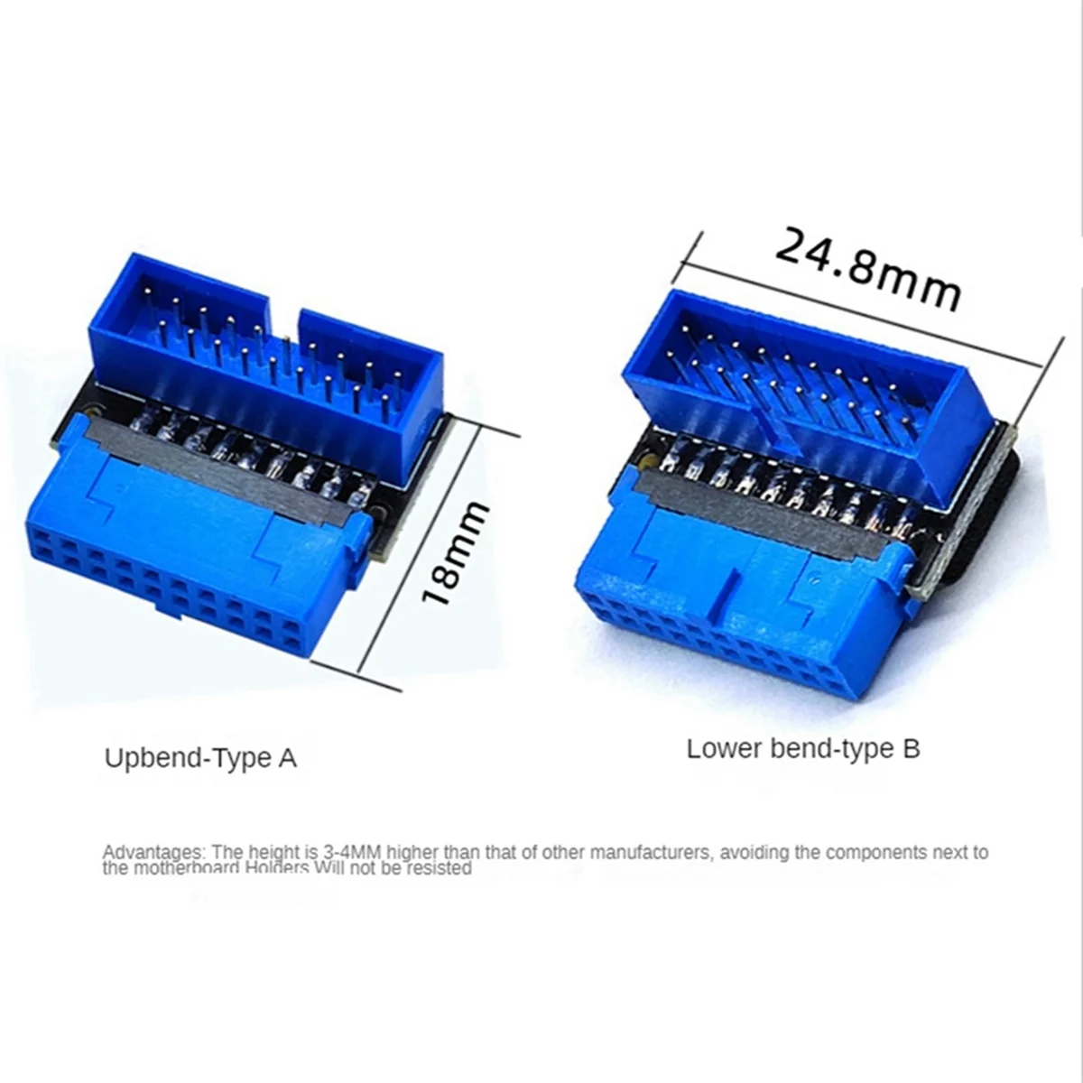 USB-разъем адаптер USB 3.2 GEN1 19Pin/20Pin