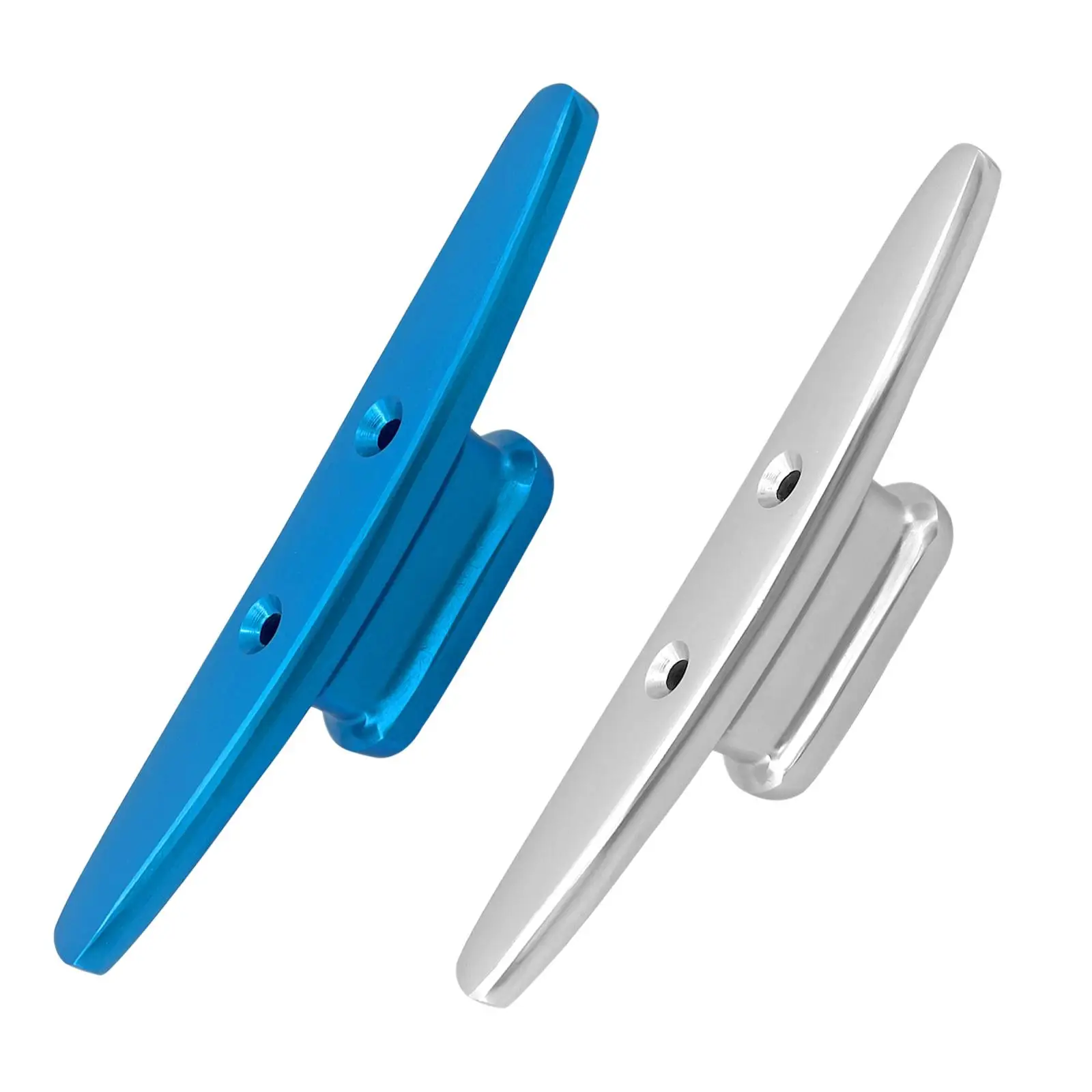 

6inch Aluminum Polished Combo Mooring Cleat Dock Cleat Easy Installation 6" Direct Replaces Durable Accessories For Marine Boat