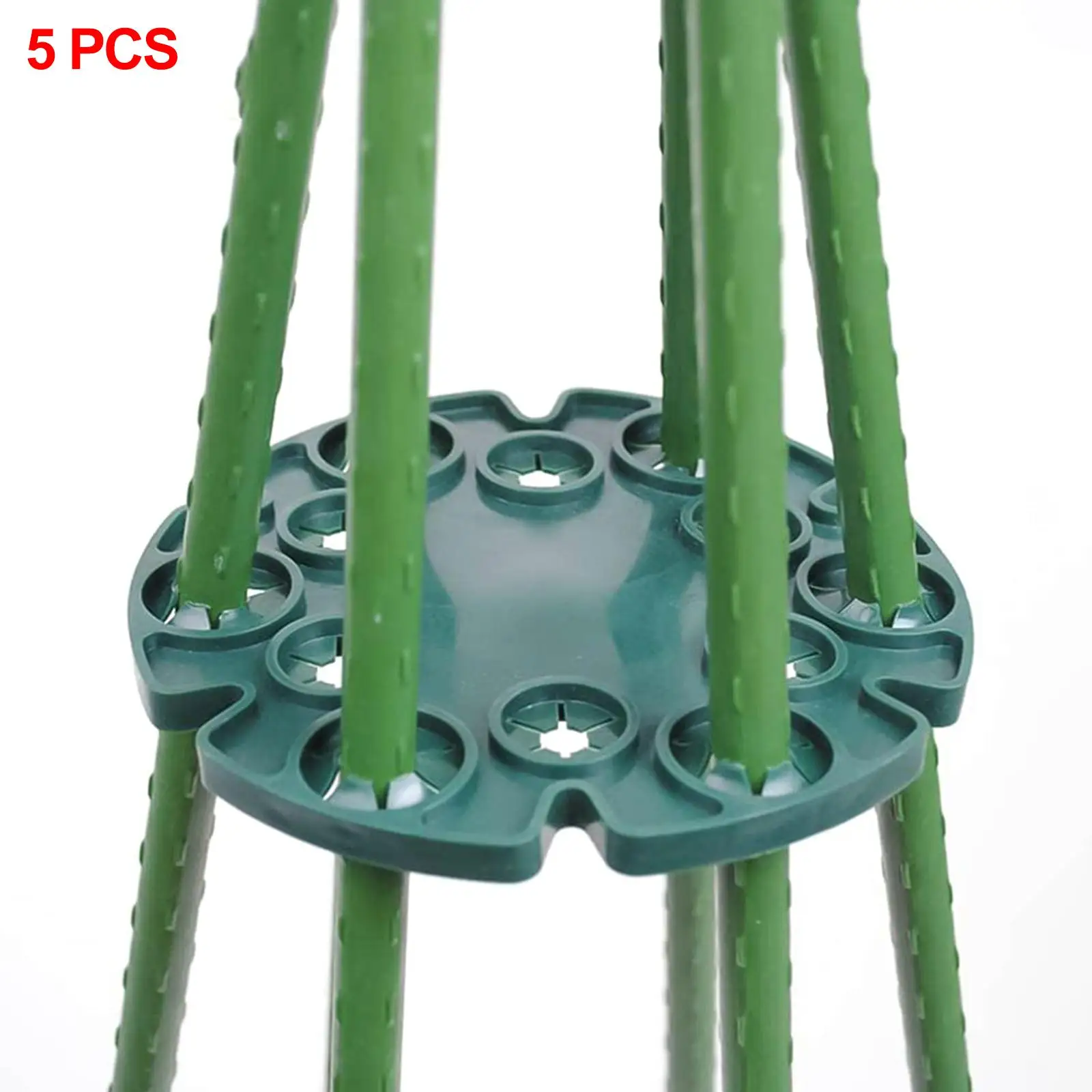 

5x Bamboo Cane Holder Plant Support Connectors for Cucumbers Sweet Pea Beans