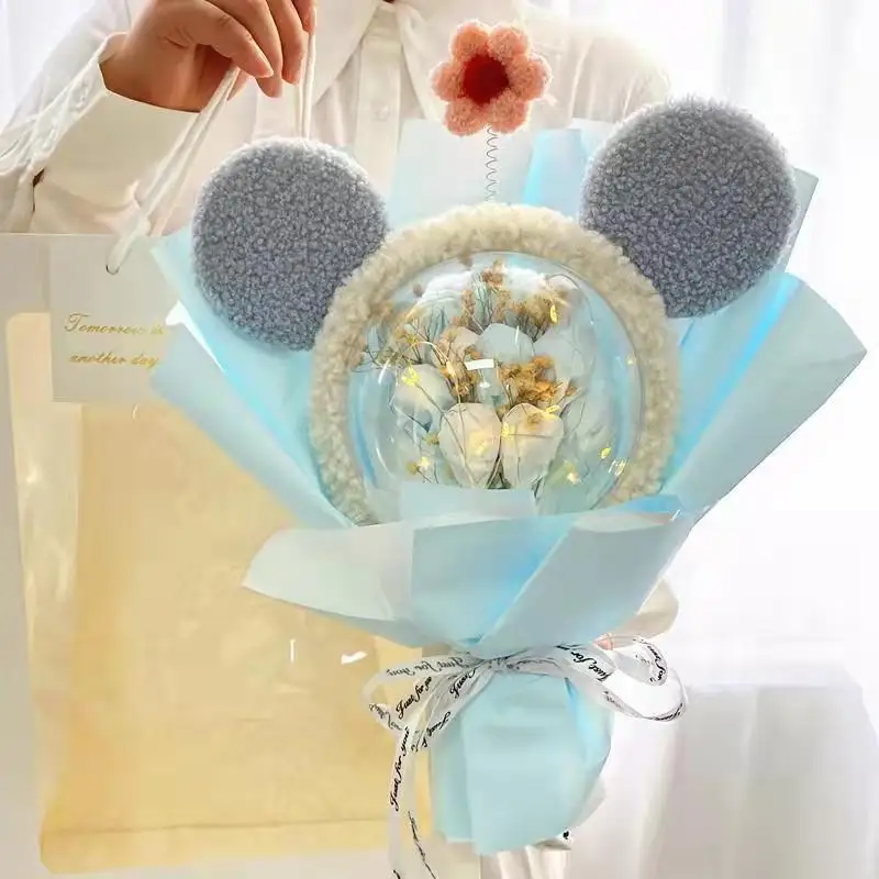 Gypsophila букет из сушеных цветов Xingdailu кукла креативная Милая Сетка Красный