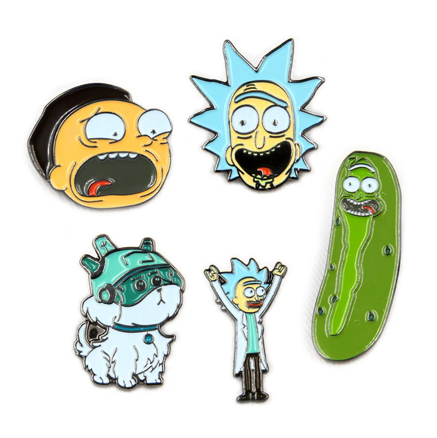 Cute Animated Sci-fi Sitcom Soft Enamel Pins Cartoon Badge Lapel Pin Brooch for Jewelry Accessory