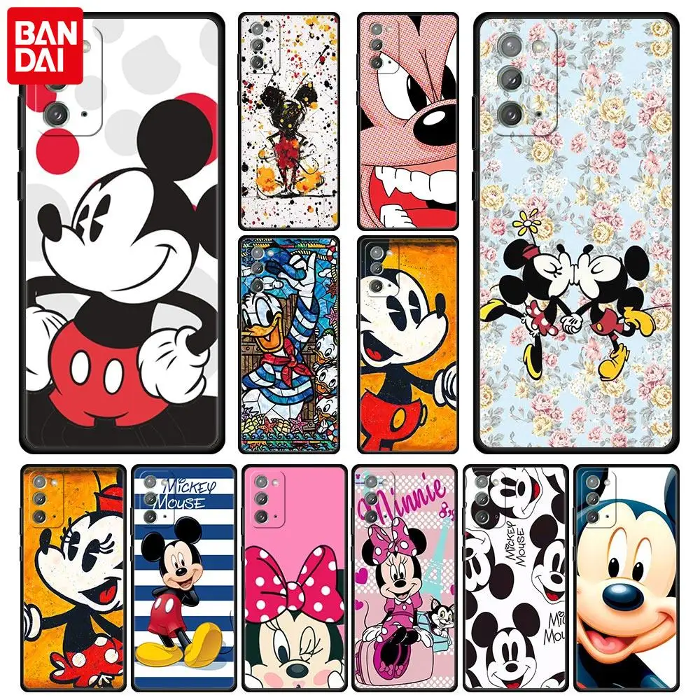 

Mickey Minnie Mouse Case for Samsung Galaxy Note 8 9 10 Plus 20 Ultra 5G A21s A31 A51 A71 S21 S22 Ultra Phone Cover Coque