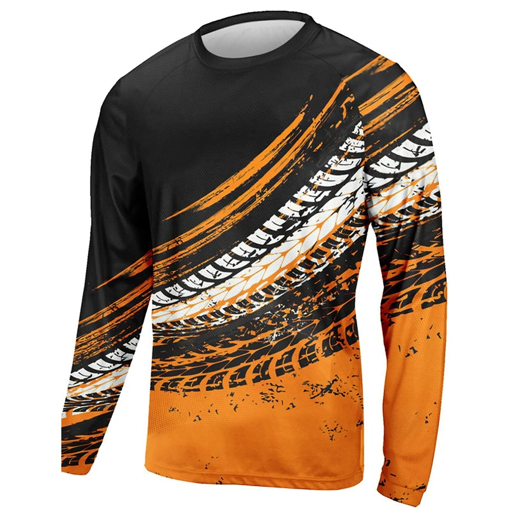 Fashion Design Harajuku Men's Long Sleeve Top Casual Loose Comfort Round Neck T-shirt Street 3D Printed Pattern T-shirts
