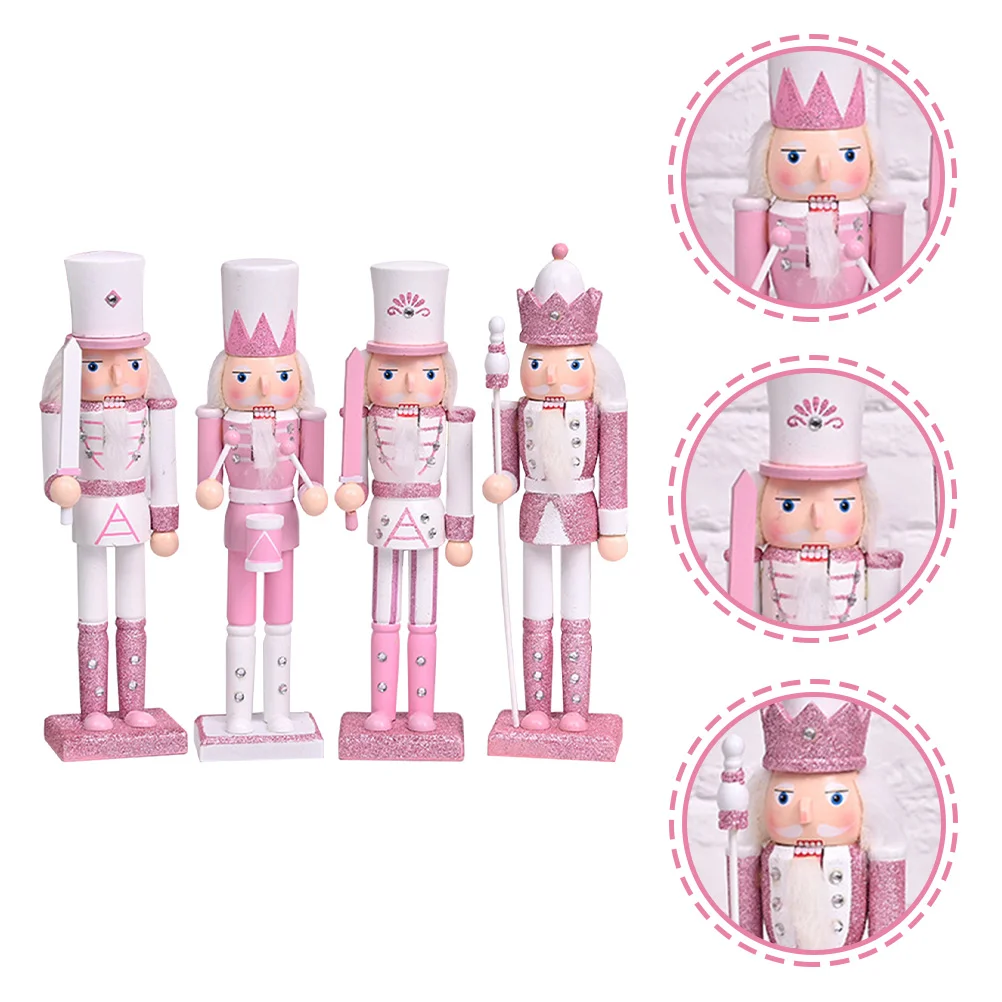 

Nutcracker Christmas Nutcrackers Woodgifts Teen Girl Decor Soldier Wooden Ornament Desktop Figures Decorations Ornaments Craft