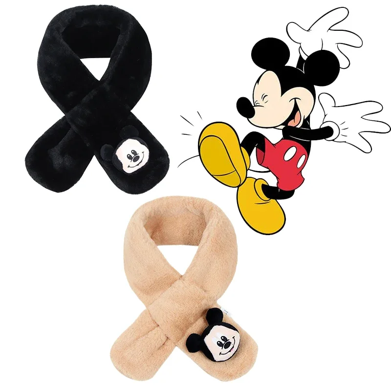 Милый женский шарф с Микки Маусом в стиле Диснея 2 цвета сохраняющие тепло мягкие