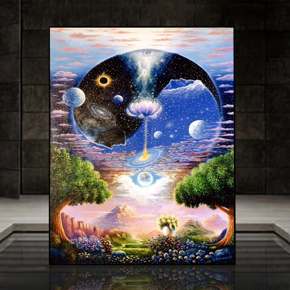 

5D алмазная живопись, оригинальный пейзаж, полная Алмазная мозаика «сделай сам», праздничный подарок, стразы, вышивка крестиком, домашний де...