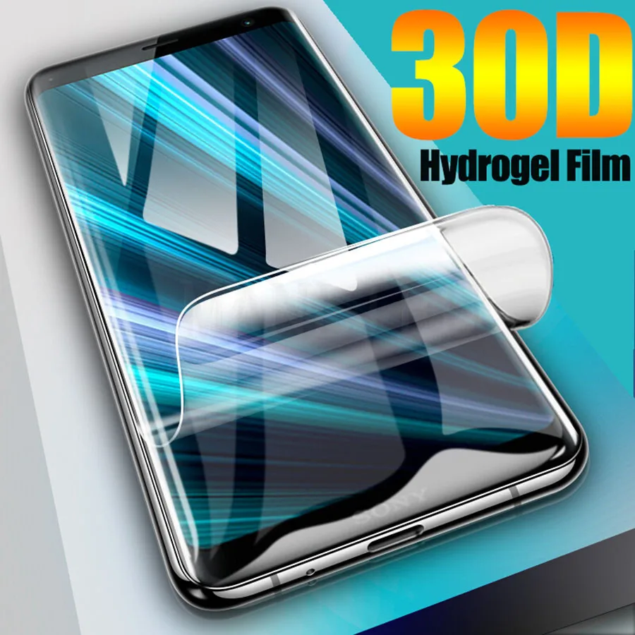 Silicone Hydrogel film For Sony Xperia 10 1 5 III II XZ4 XA3 XZ3 XZ4 XZ2 Premium XZ1 Compact Full Cover Soft Screen Protector