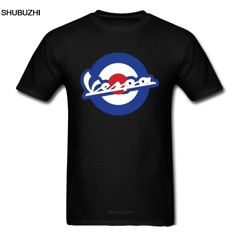 

Summer Vespa T Shirt Men T-shirt Black Top Logo Clothing Motorcycles Scooters Tees Street Style Tshirt Hip Hop Moto Biker