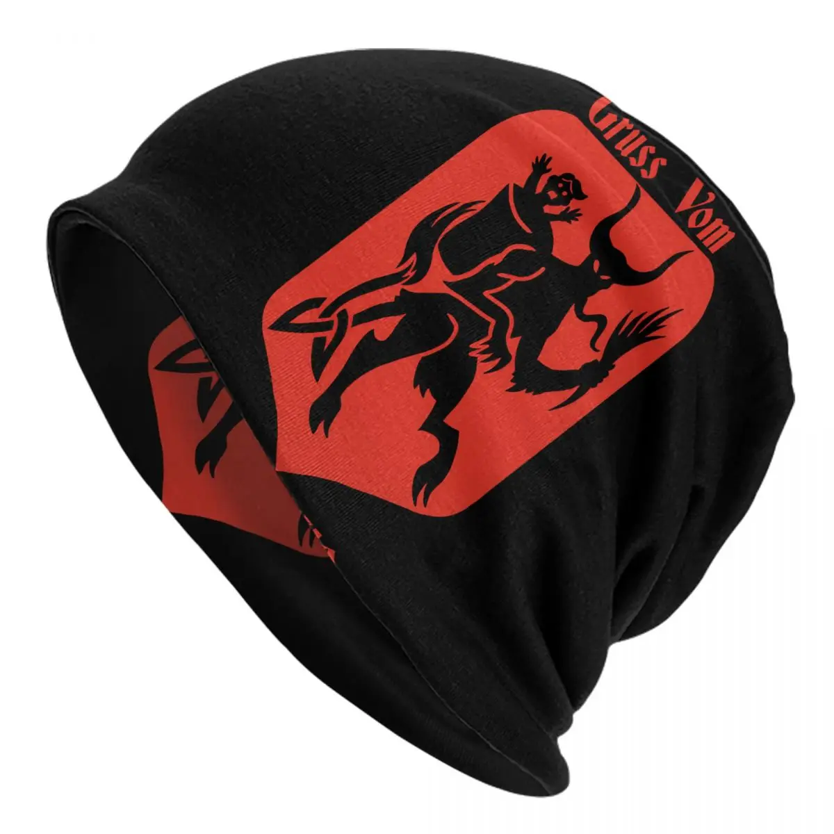 Krampus Is Coming Adult Knit Hat Men's Women's Keep warm winter knitted hat