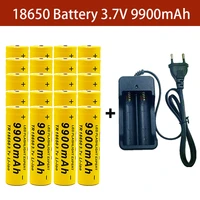 3 7v 18650 rechargeable lithium ion battery 9900mah high current fast charging for led flashlight for kids toys electronics
