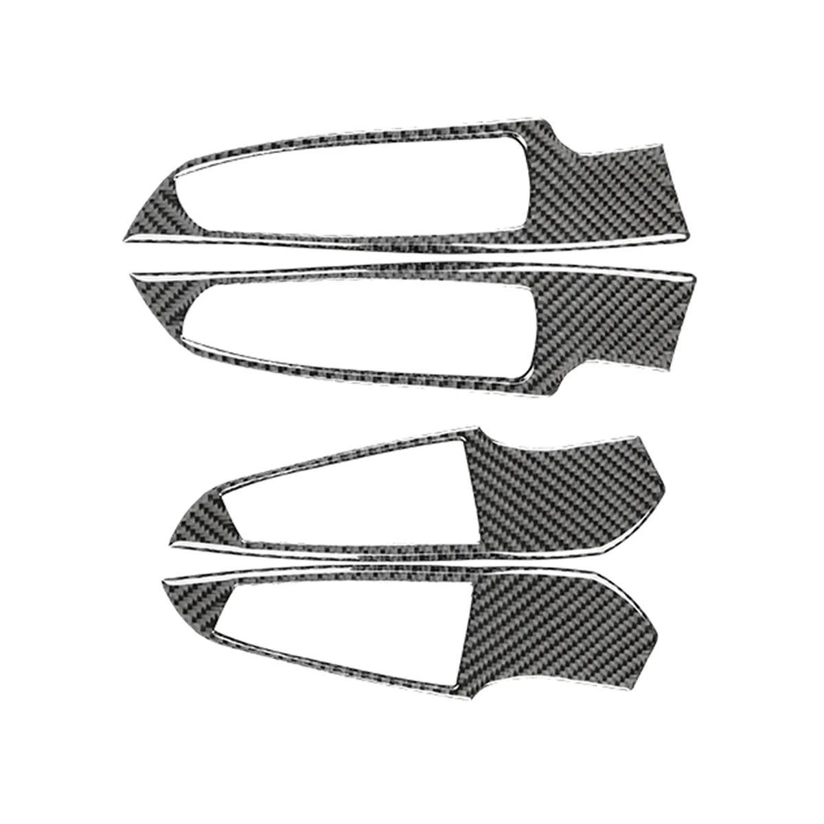 

4Pcs Car Carbon Fiber Window Lift Switch Panel Cover Trim for BMW 3 Series G20 2020