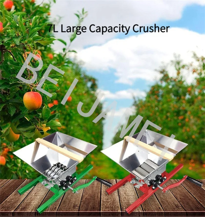 7л мельница для винограда и яблок большой маховик ручная работа из нержавеющей