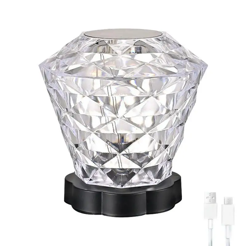 

Rose Crystal Lamp Crystal Lamp For Nightstand Rose Crystal Touch Lamp Crystal Table Lamp Rechargeable Bedroom Beside Table Lamp