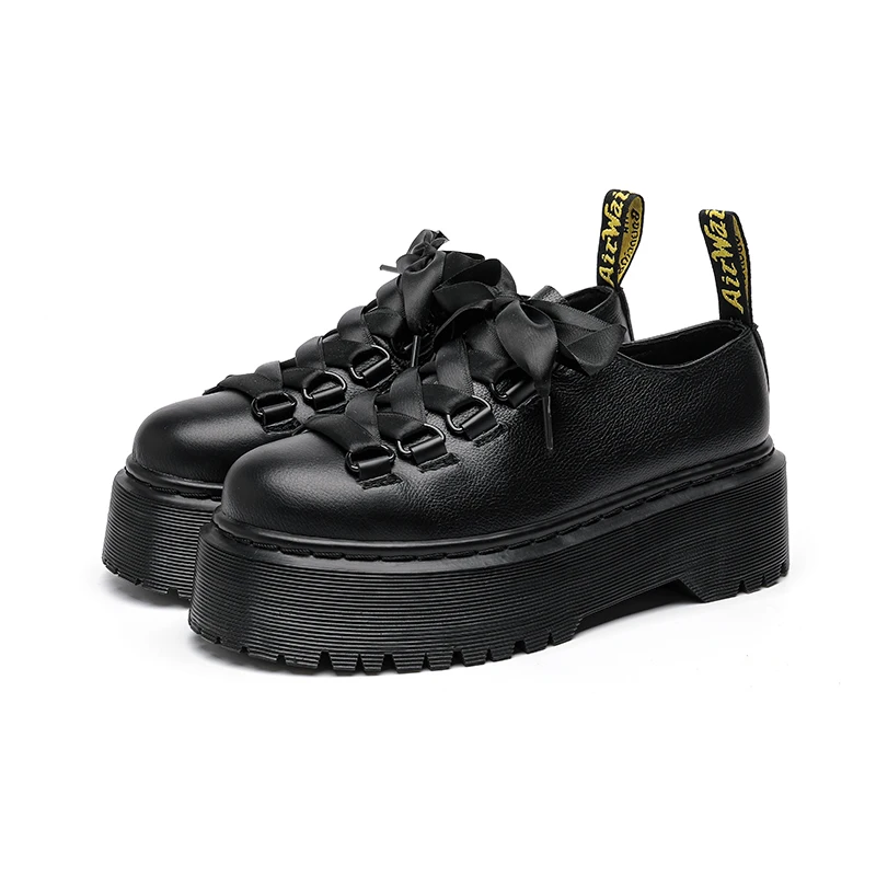 

New Fashion Martens Womens Shoes Genuine Leather Platform Comfortable for Work Oxford Shoes for Women Lolita Shoes