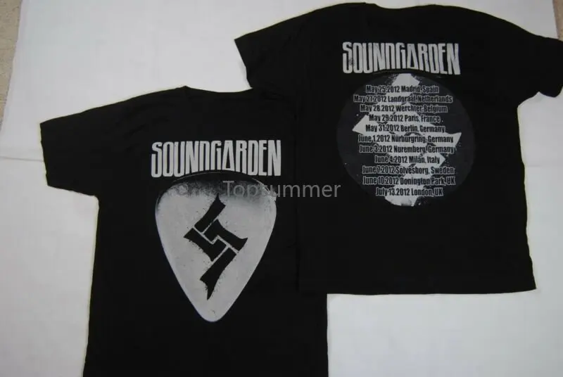 

Soundgarden Guitar Pick European Tour 2012 T Shirt New King Animal Rare