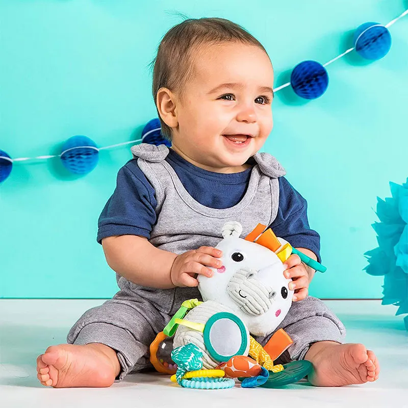 

Baby Plush Stroller Toys Rattles Mobiles Crib Cartoon Animal Hanging Teether Bell For Newborn Toddler Sensory Educational Toys