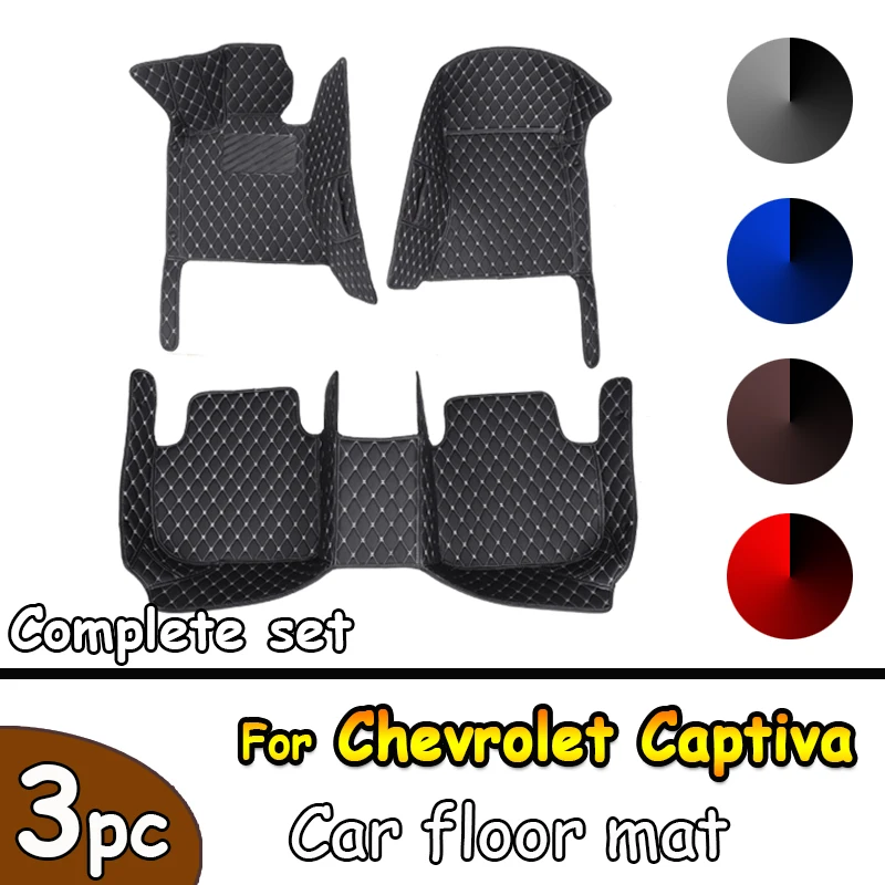 

Автомобильные коврики для Chevrolet Captiva 7seat C100 C140 2006 ~ 2010, коврики с защитой от грязи, кожаный коврик, детали интерьера автомобиля, аксессуары