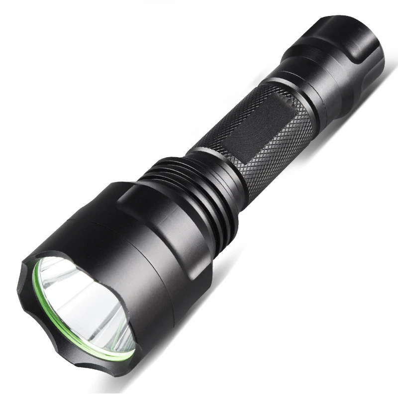 

Classic C8 Long-range XPE Strong Light LED Flashlight with 3-speed Dimming 18650 Outdoor Portable Fixed Focus Flashlight