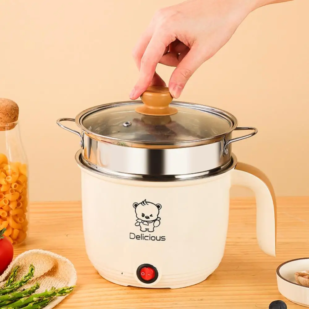 Купи Electric Electric Cooking Machine Multifunction Double Layer Hostel Cooker Electric Frying Pan Rice Portable Electric Cooker за 329 рублей в магазине AliExpress