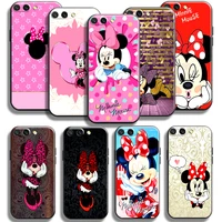 cute minnie mouse for huawei honor 10 10i 9 9a for honor 10x 9x pro lite phone case back soft silicone cover liquid silicon