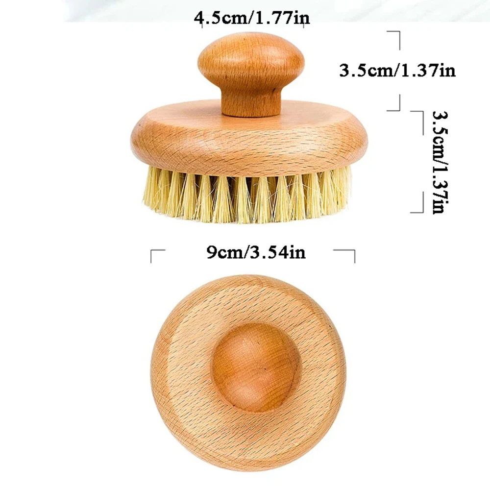 Круглая щетка для ванны Sisal отшелушивающая тела удаления омертвевшей кожи