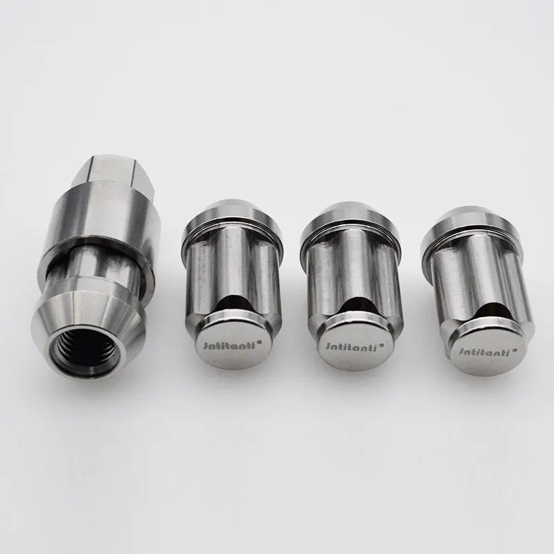 

Jntitanti Gr.5 титановые цветные противоугонные гайки M14 * 1,5*35 мм