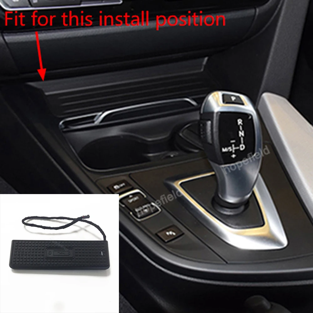 Беспроводное зарядное устройство для центральной консоли для BMW 3 серии f31 f30 f32 f33 f34 f36 f33 f35 m4 f82, зарядная панель, держатель для телефона, аксессуары
