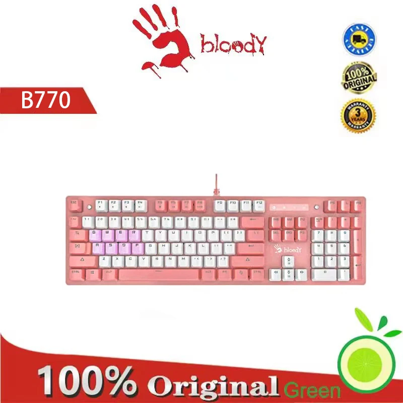 

Механическая клавиатура A4Tech Bloody B770, эксклюзивная для игровых соревнований, CF, макропрограммирования, fps, оптических осей