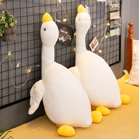 cute big white goose pillow stuffed doll toy plush animal cushion baby gift childrens toys
