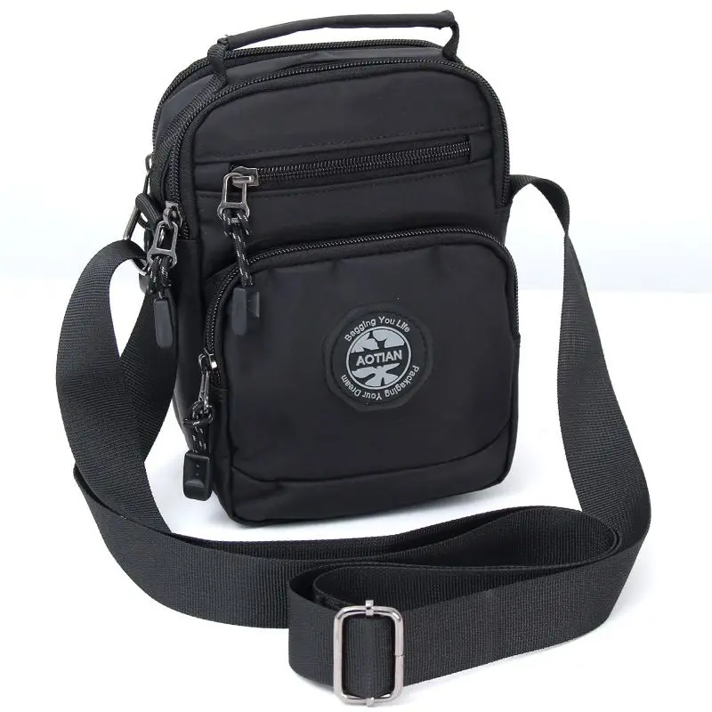 Trendy Men's Multi-Functional Waterproof Crossbody Handbag Mini Travelling Sports Outdoor Crossbody Sling Shoulder Bag