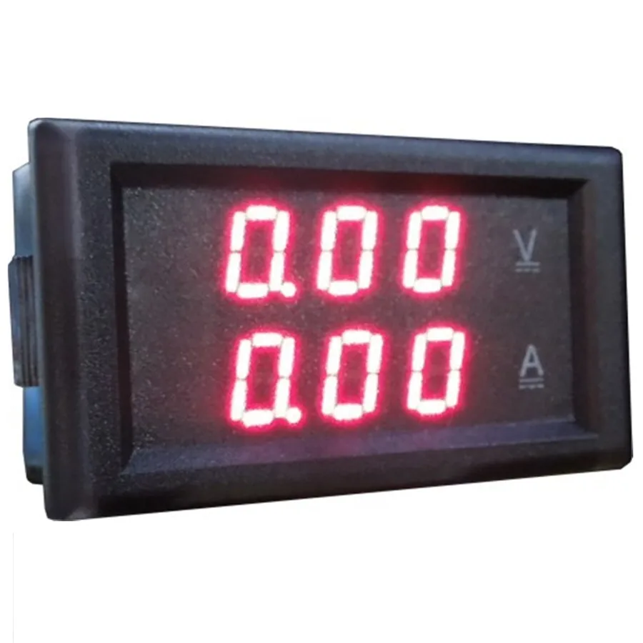 Цифровой дисплей YB28VA Hall DC вольтметр измеритель тока головка светодиодный