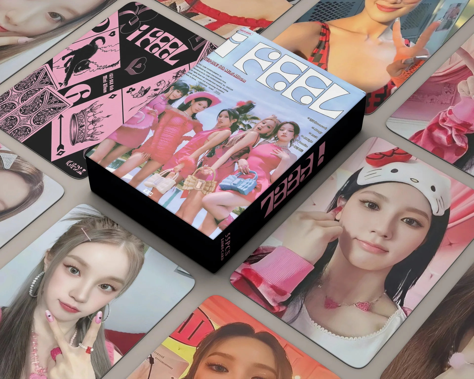 

KPOP (G)I-DLE I Feel Queencard, коллекционный альбом, фотокарты в стиле Y2K, ломо-карты YuQi ShuHua MiYeon SoYeon Neverland, подарок для фанатов
