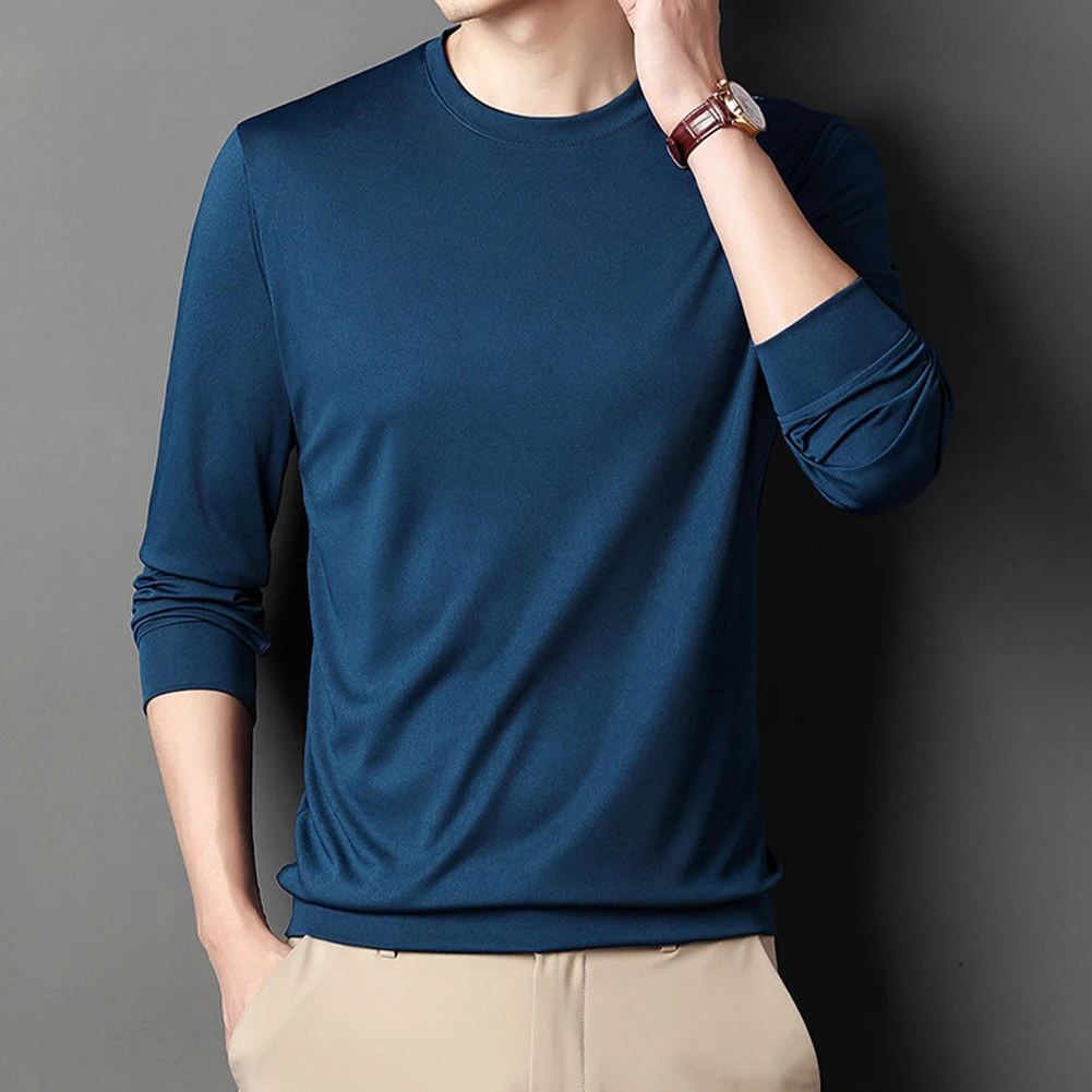 

Casual Top T Shirt T Shirt Vacation Winter Autumn Daily Holiday Long Sleeve Loose Men O Neck Polyester Brand New