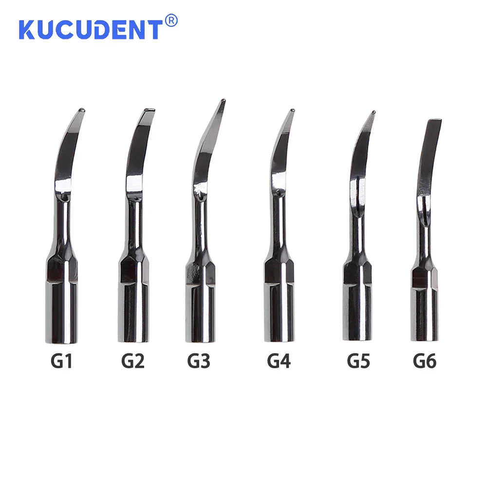 KUCUDENT 5 шт. насадки для стоматологического ультразвукового скалера G1-G6